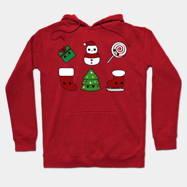 Christmas Kawaii Hoodie by happinessinatee